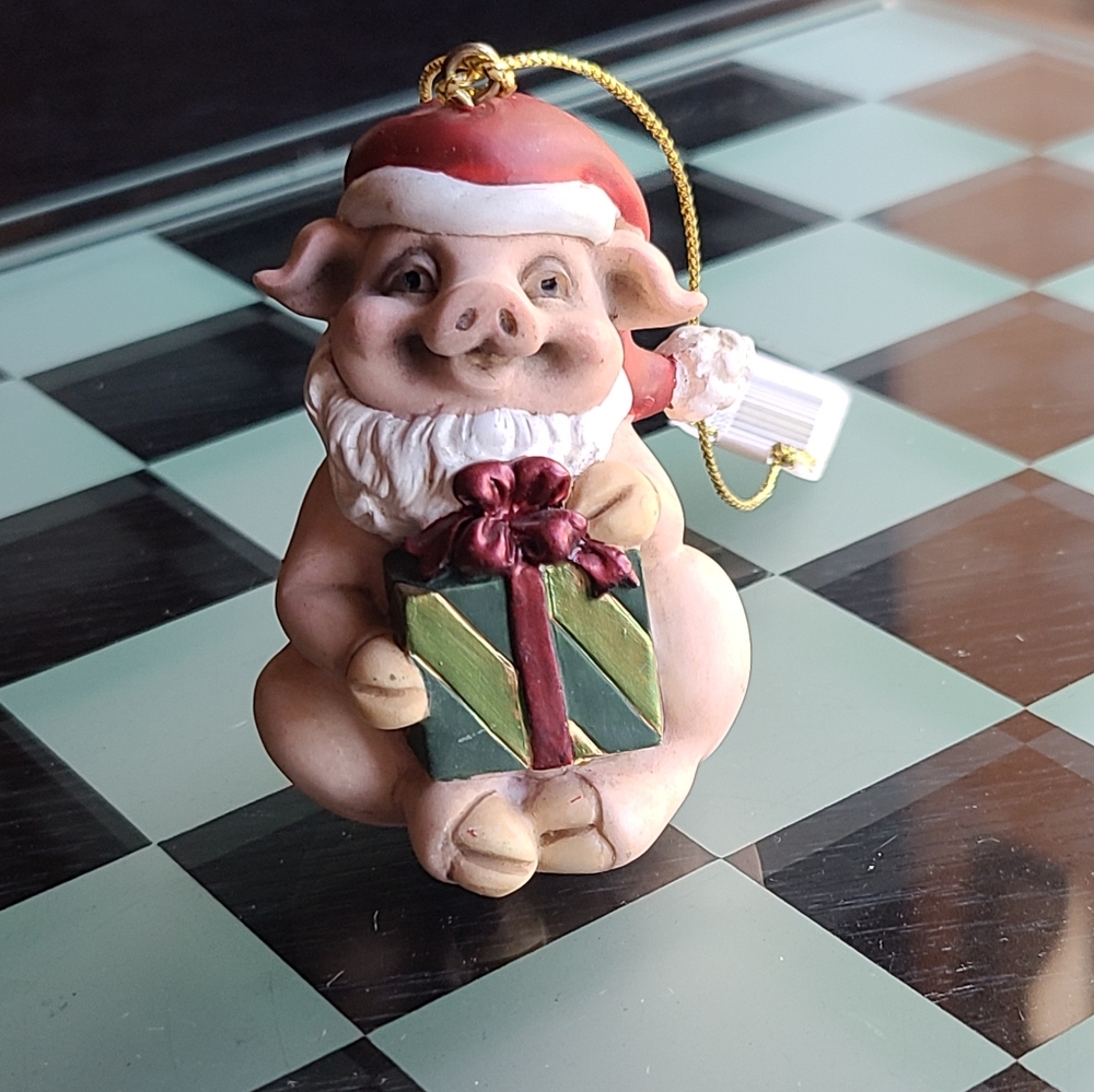 Little Pig Christmas Ornament Qty 1 Only